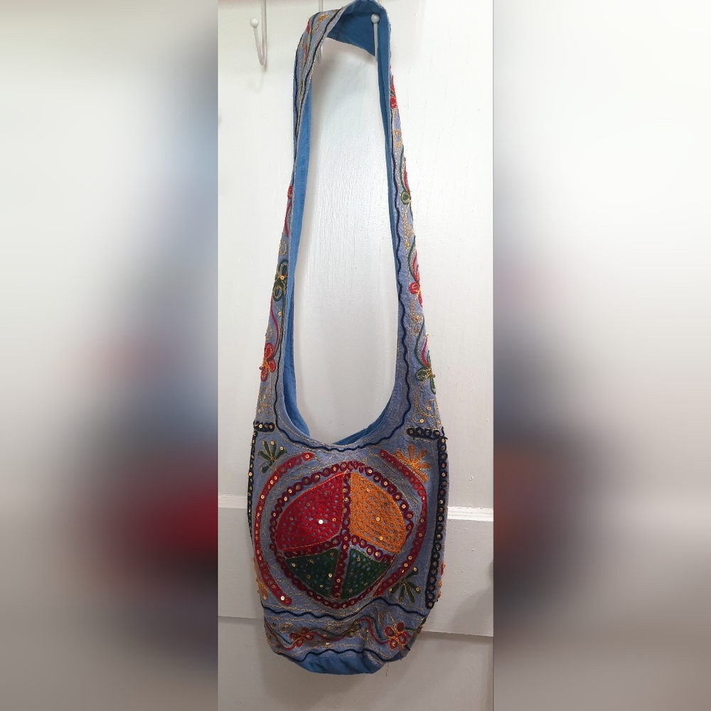 Hippie/Boho Vibe Crossbody Bag